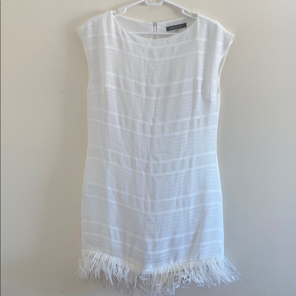Zoe and Sam White Cocktail Dress